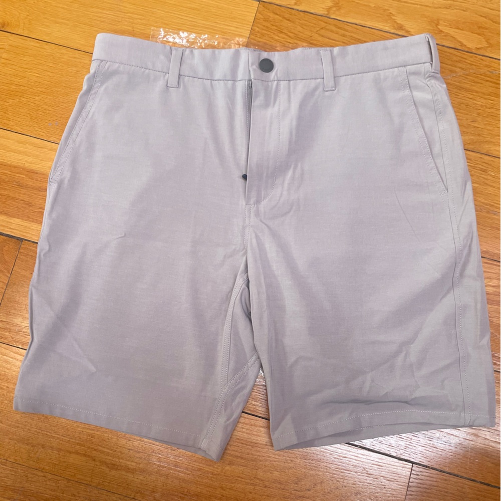 johnnie-O Gray Performance Shorts NWT